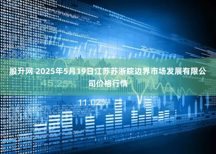 股升网 2025年5月19日江苏苏浙皖边界市场发展有限公司价格行情